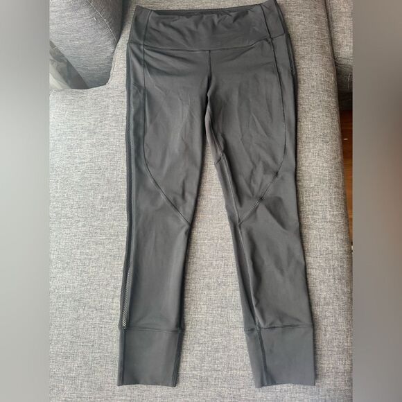 Lululemon Pants Womens 8 Black Stretch 26" Cuff Cropped Mid Rise Leggings Read - Picture 9 of 11